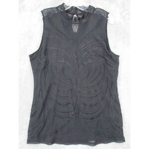 Vintage INC International Concepts Top Sheer Butterfly Whimsigoth Fairy Grunge